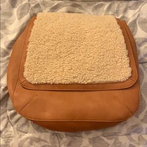 Light Brown Carpet Fur Backpack